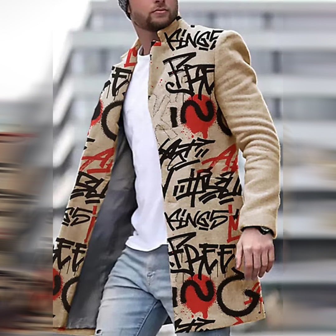 Modische Herrenjacke mit einzigartigem Muster
