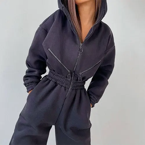 Salenzia | Damen Winter Jumpsuit | Warme