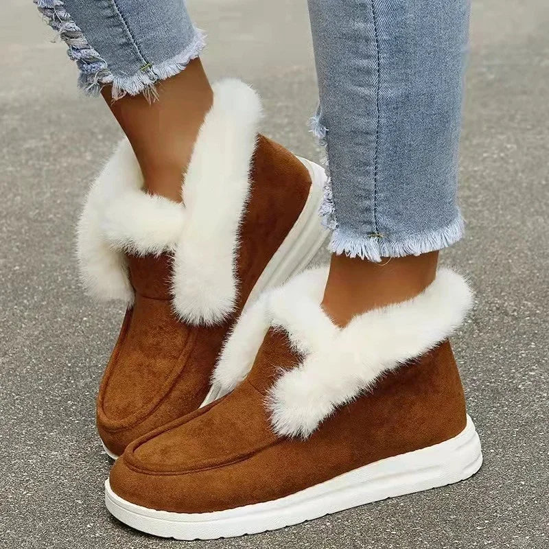 Mia™ - Bequeme, warme Schneestiefel aus Plüschfell