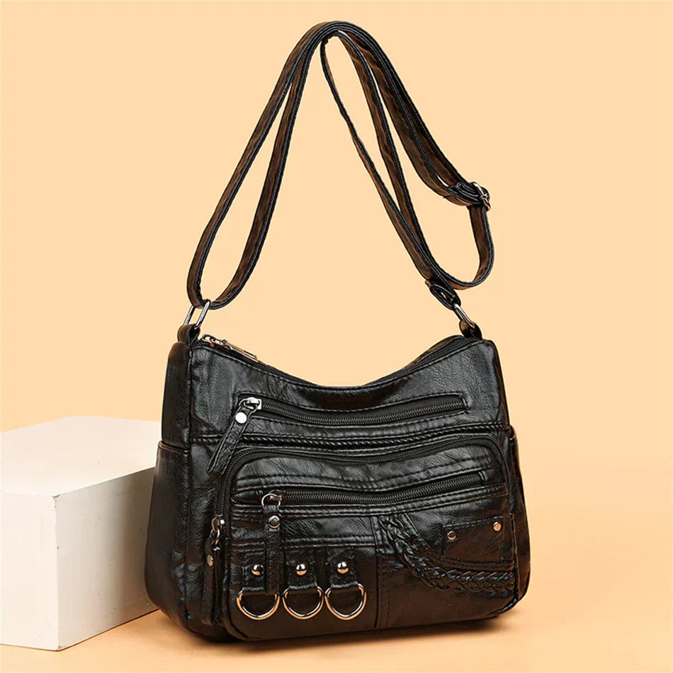Harper™ - Stilvolle Handtaschen aus veganem Leder im Vintage-Stil