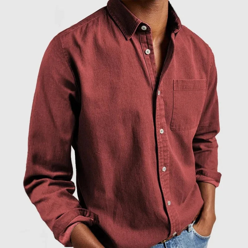 Casual Hemd Herren Atmungsaktiv Bequem Alltag – Renoro