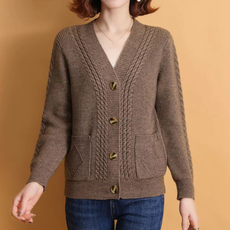 Keller™ | Klassischer Knopf-Cardigan