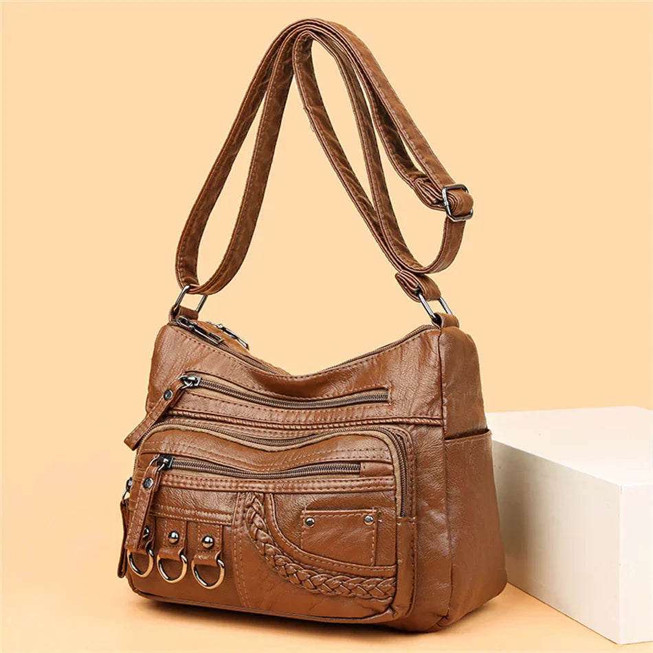 Harper™ - Stilvolle Handtaschen aus veganem Leder im Vintage-Stil