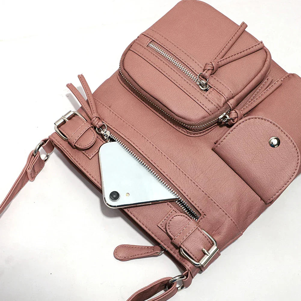 Aria™ – Umhängetasche aus weichem Leder mit mehreren Taschen