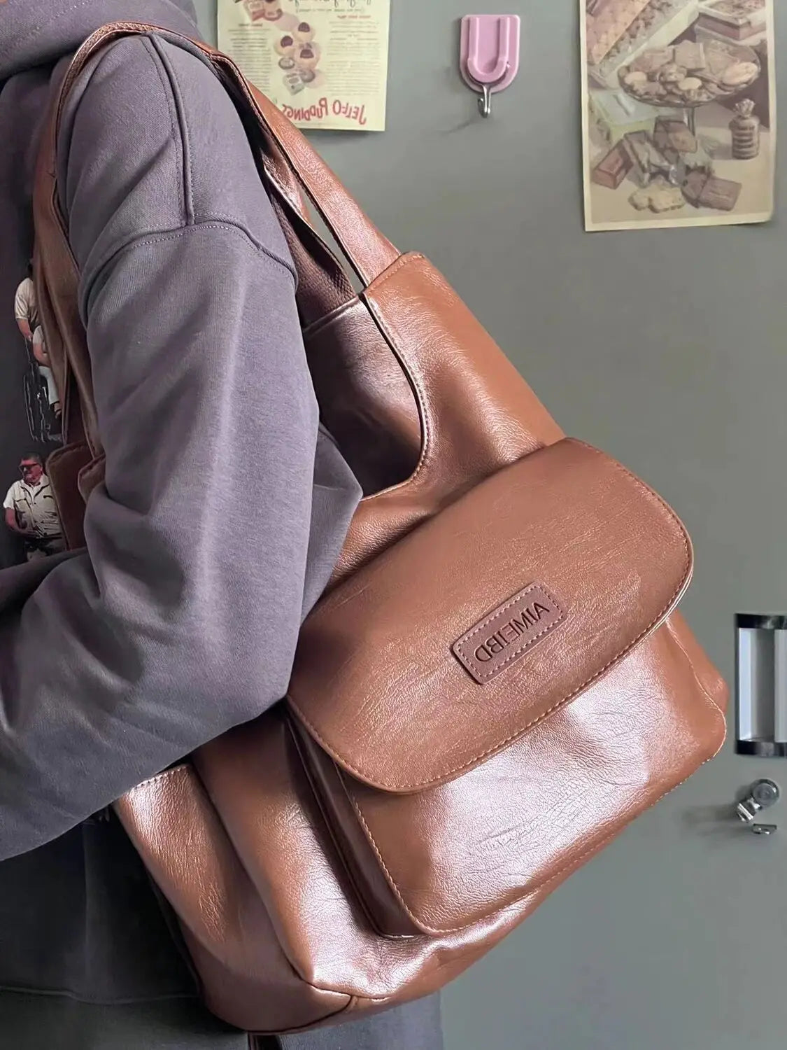 Thekla™ | Vintage Leder Umhängetasche