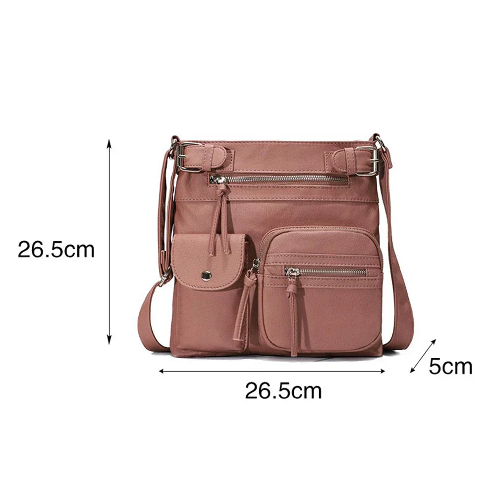 Aria™ – Umhängetasche aus weichem Leder mit mehreren Taschen