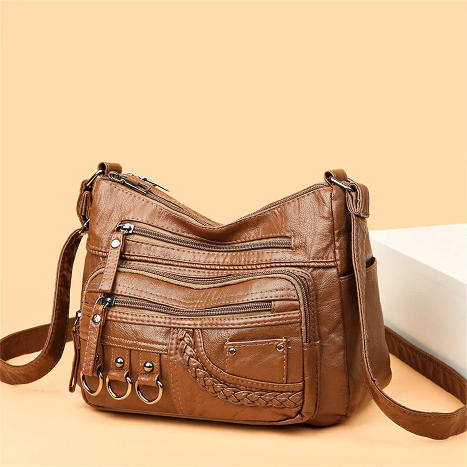 Harper™ - Stilvolle Handtaschen aus veganem Leder im Vintage-Stil