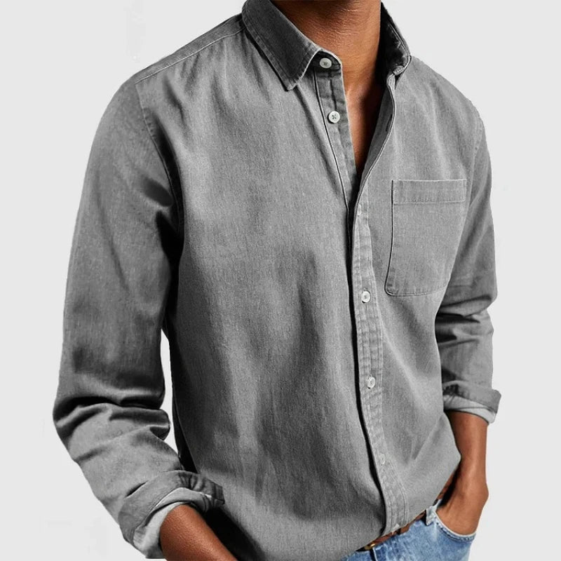 Casual Hemd Herren Atmungsaktiv Bequem Alltag – Renoro