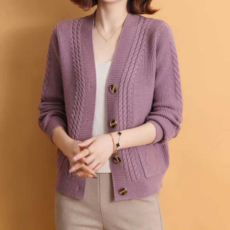 Keller™ | Klassischer Knopf-Cardigan