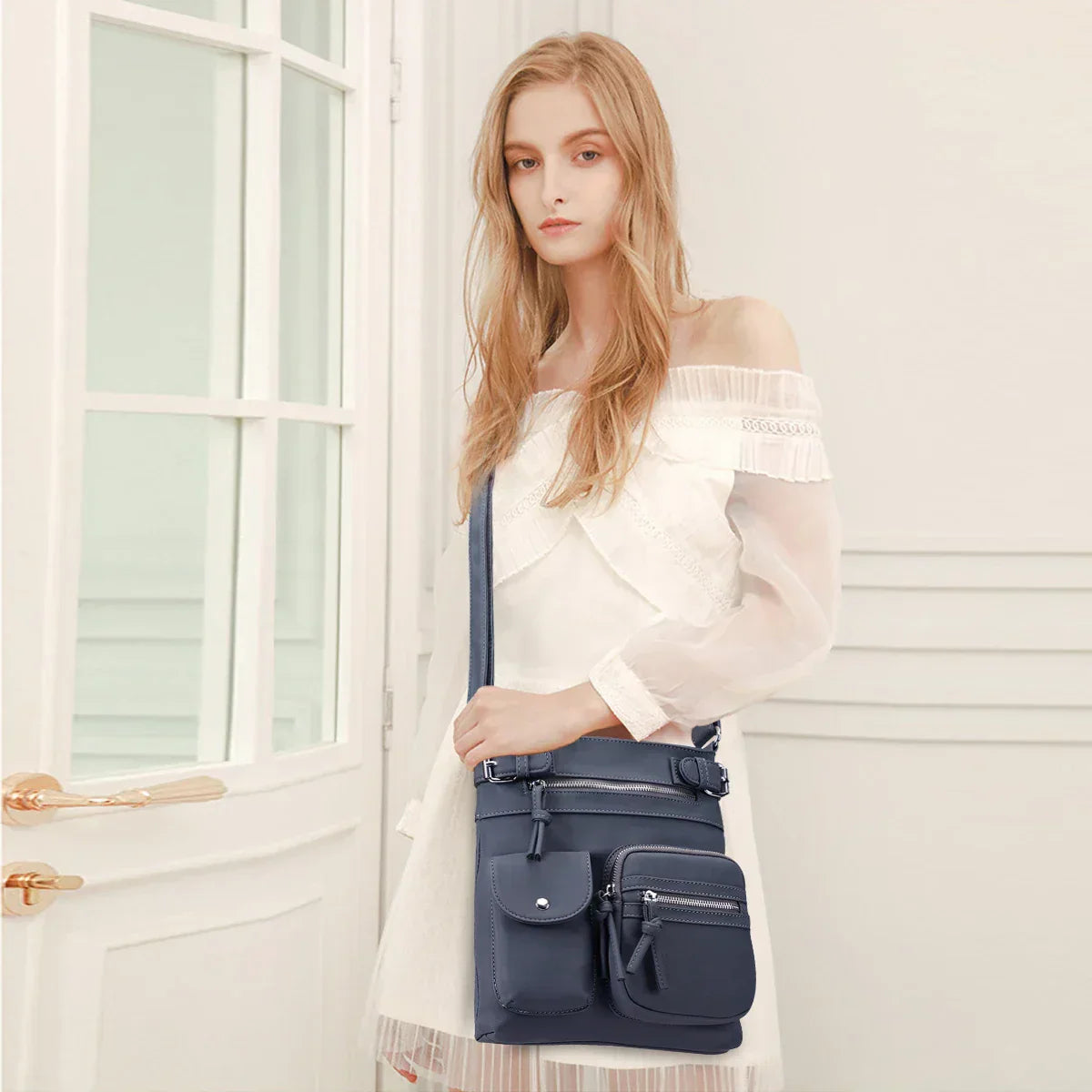 Aria™ – Umhängetasche aus weichem Leder mit mehreren Taschen