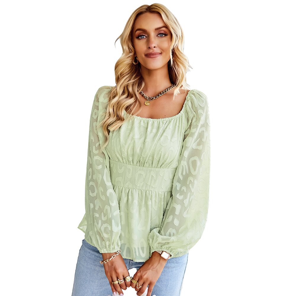Damen-Bluse mit Puffärmeln für elegante Looks – Helena