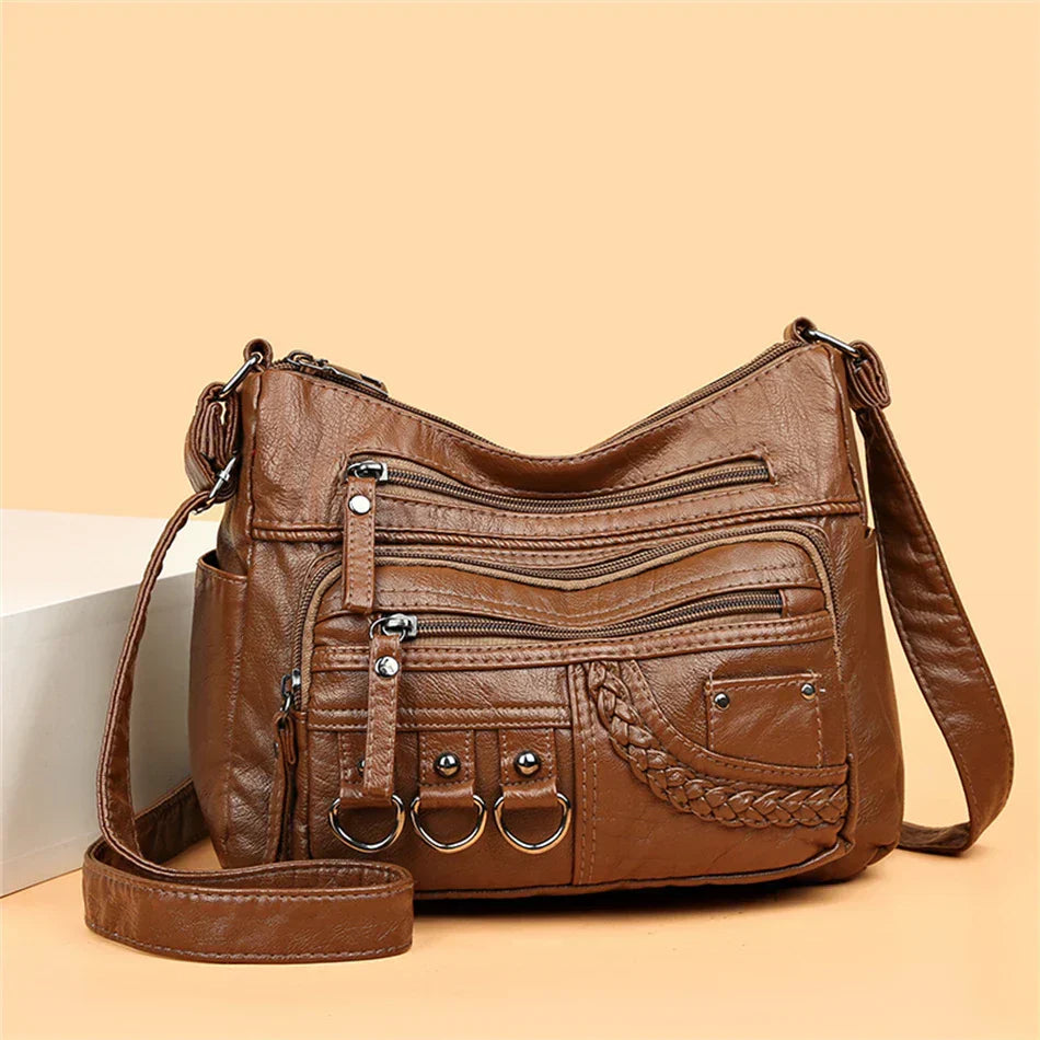 Harper™ - Stilvolle Handtaschen aus veganem Leder im Vintage-Stil