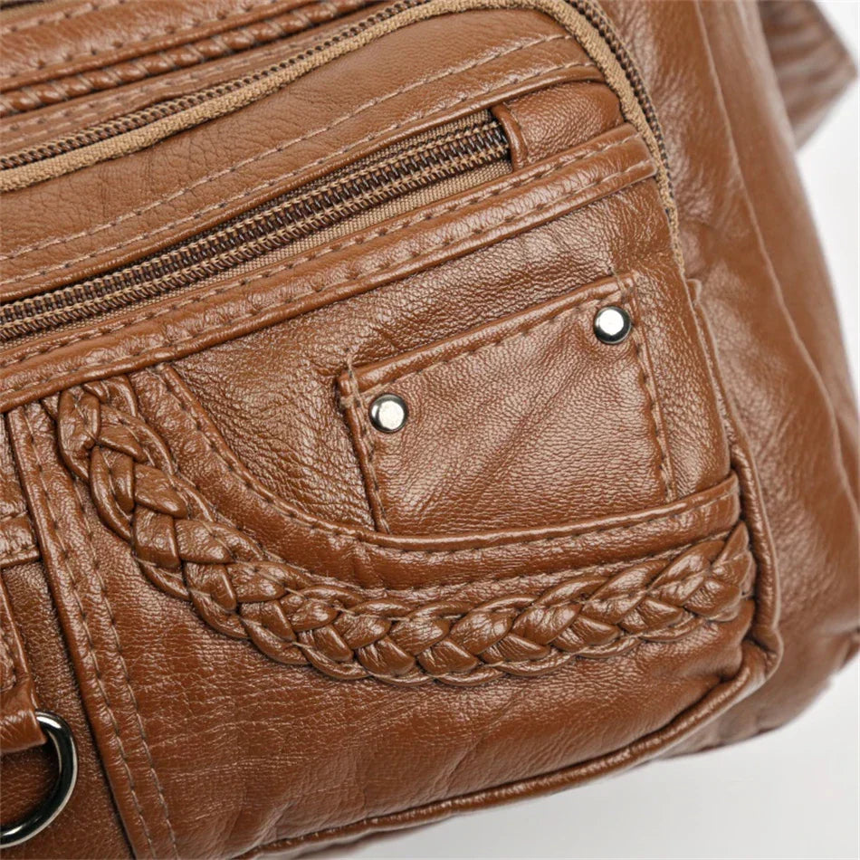 Harper™ - Stilvolle Handtaschen aus veganem Leder im Vintage-Stil