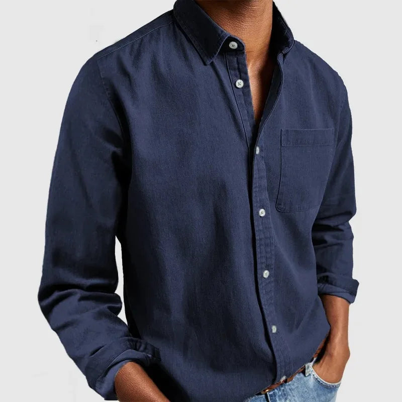 Casual Hemd Herren Atmungsaktiv Bequem Alltag – Renoro