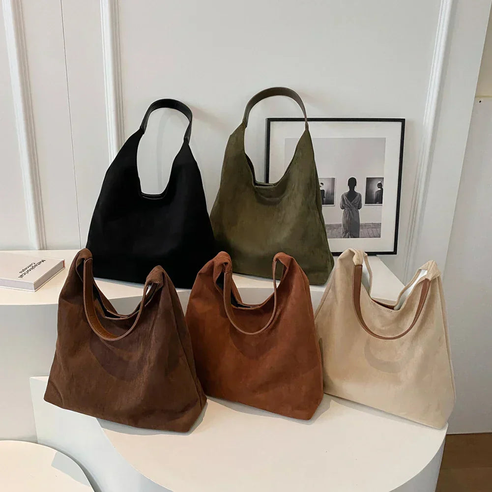 Luxuriöse Samt-Tote-Tasche Für Frauen