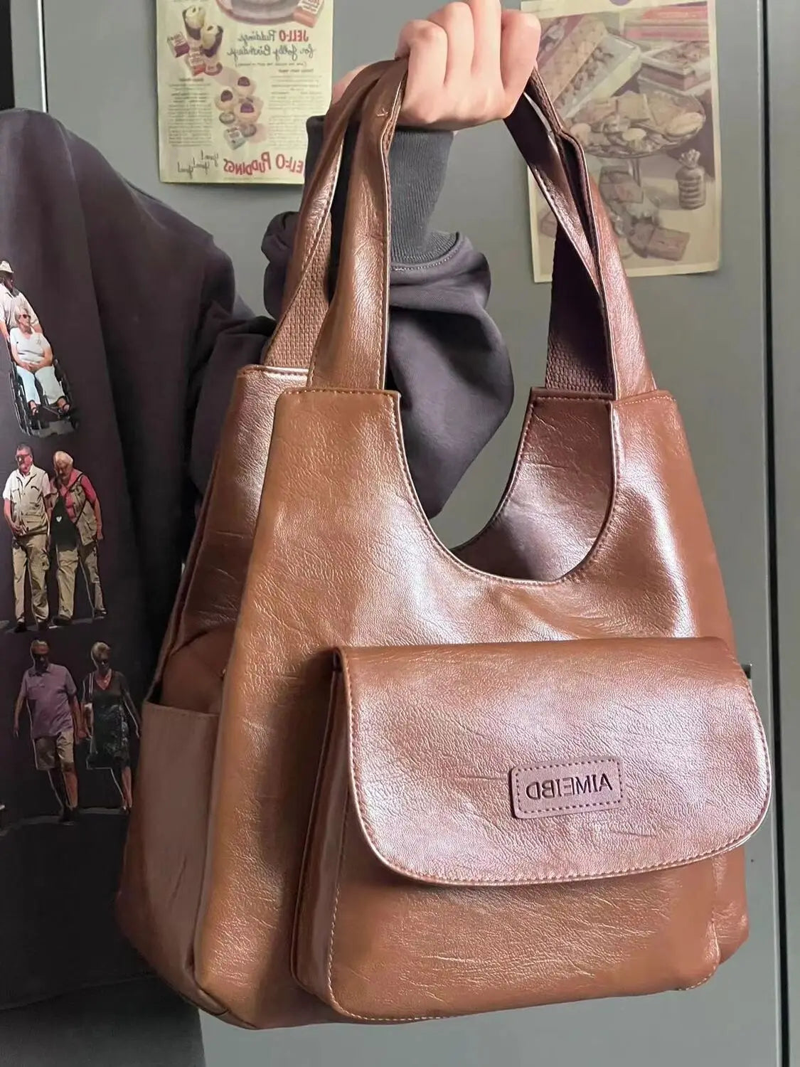 Thekla™ | Vintage Leder Umhängetasche