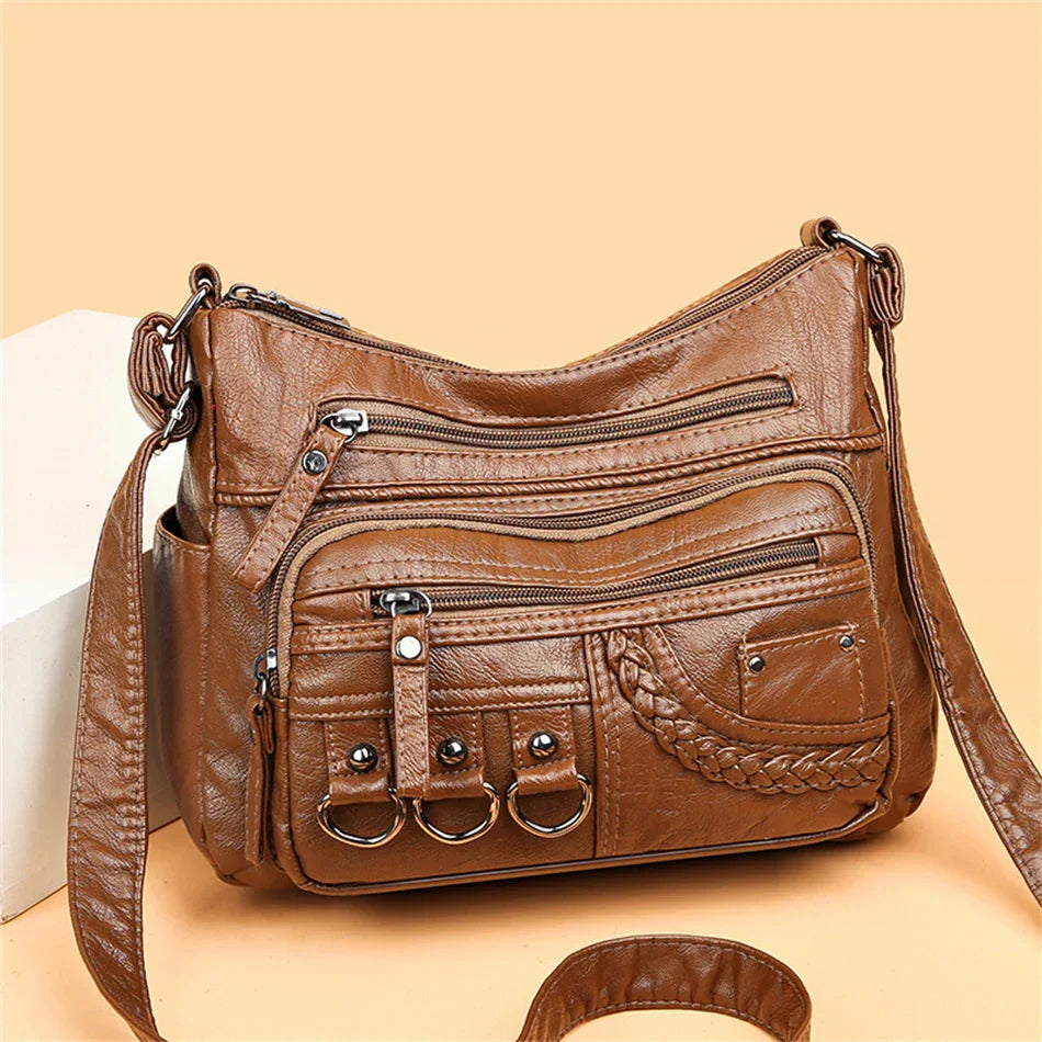 Harper™ - Stilvolle Handtaschen aus veganem Leder im Vintage-Stil