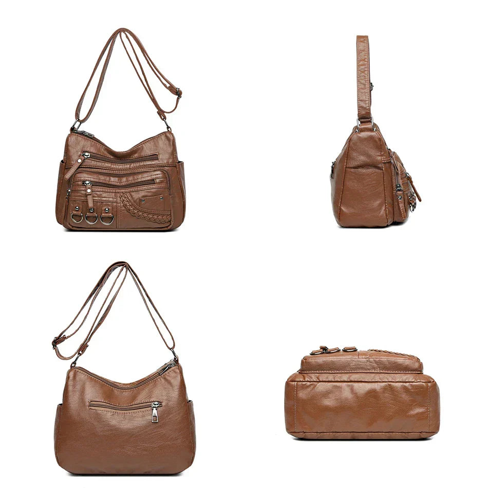 Harper™ - Stilvolle Handtaschen aus veganem Leder im Vintage-Stil