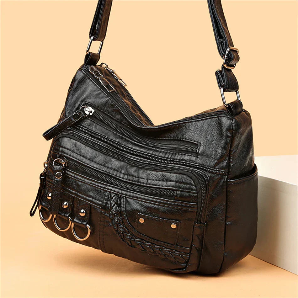 Harper™ - Stilvolle Handtaschen aus veganem Leder im Vintage-Stil