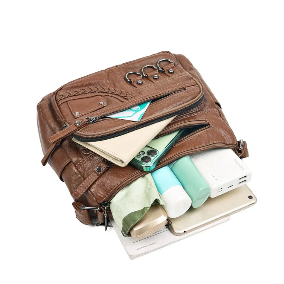 Harper™ - Stilvolle Handtaschen aus veganem Leder im Vintage-Stil