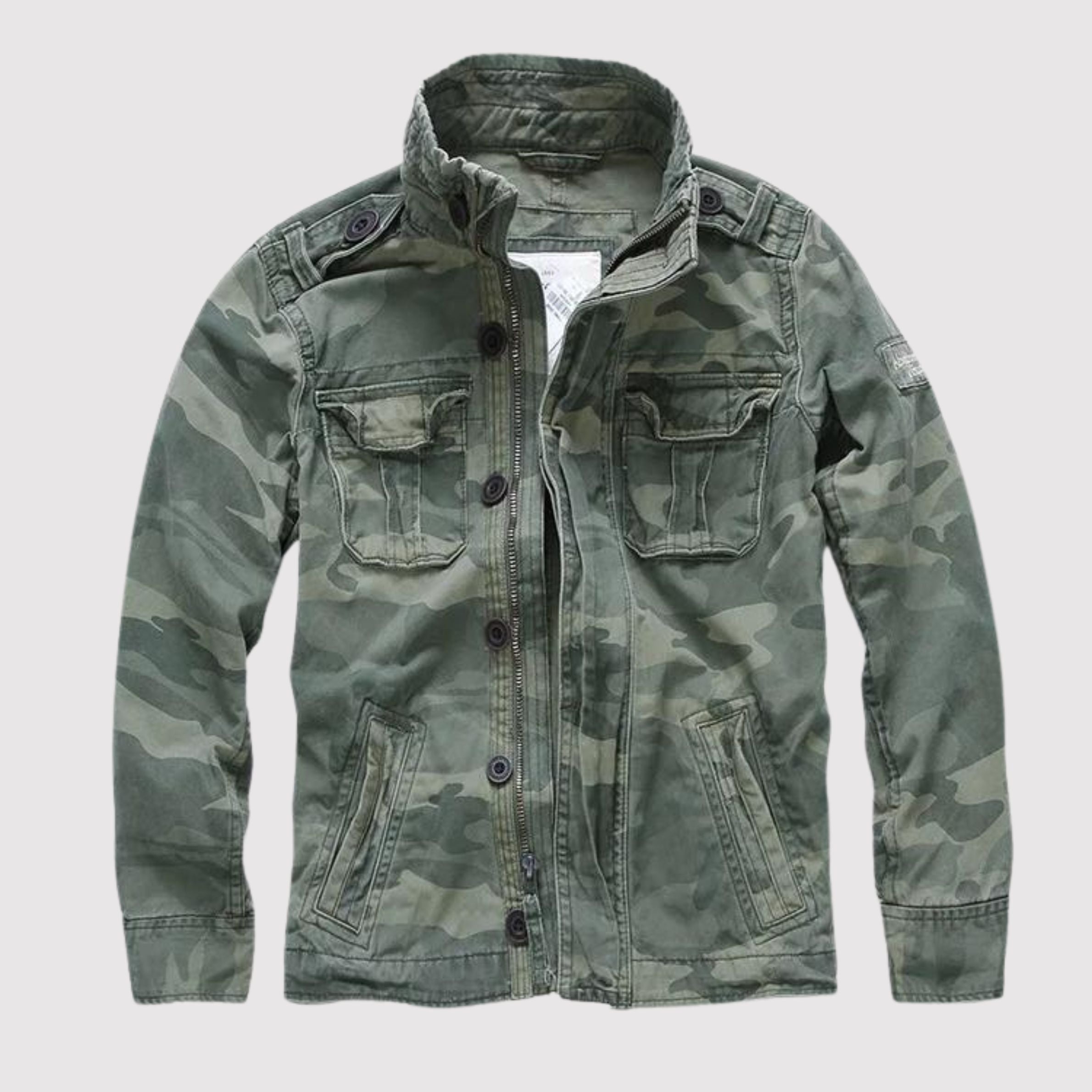 Retro-Jacke mit mehreren Taschen für Männer
