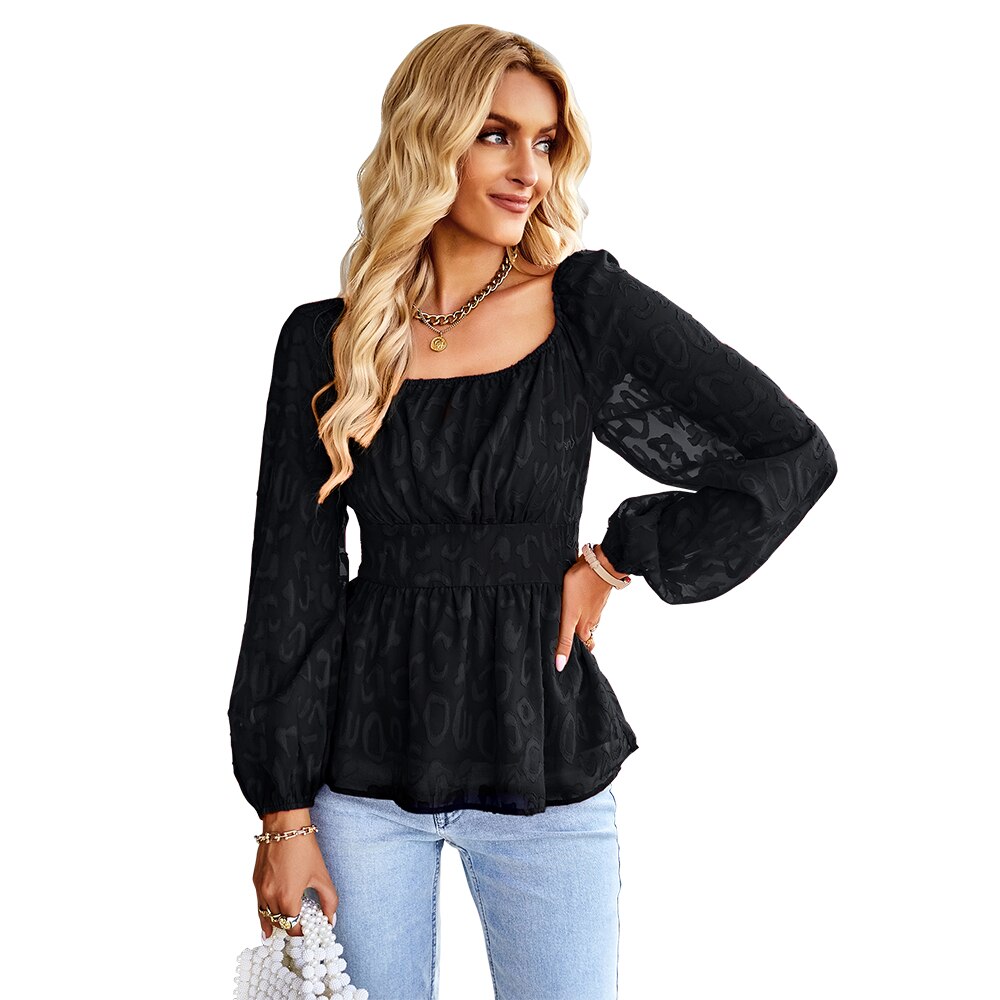 Damen-Bluse mit Puffärmeln für elegante Looks – Helena