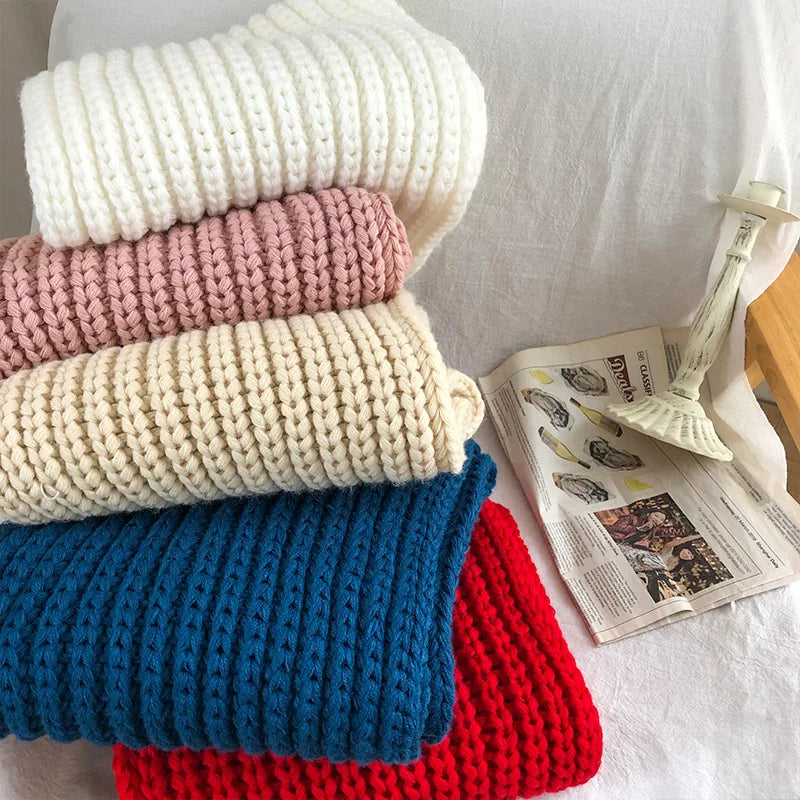 Wollschal Damen warm handgemacht für Herbst & Winter – Elira