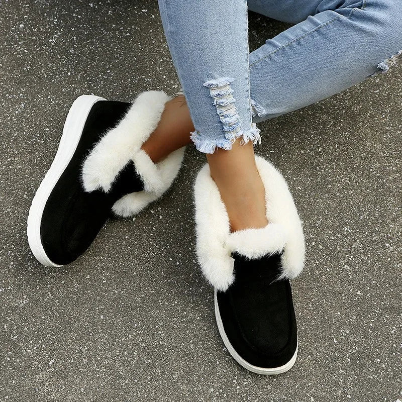 Mia™ - Bequeme, warme Schneestiefel aus Plüschfell