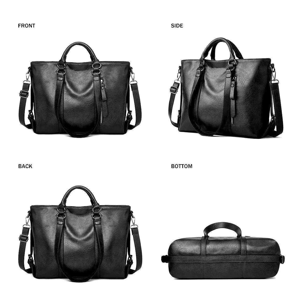 Babette™ | Große Kapazität Leder Umhängetasche