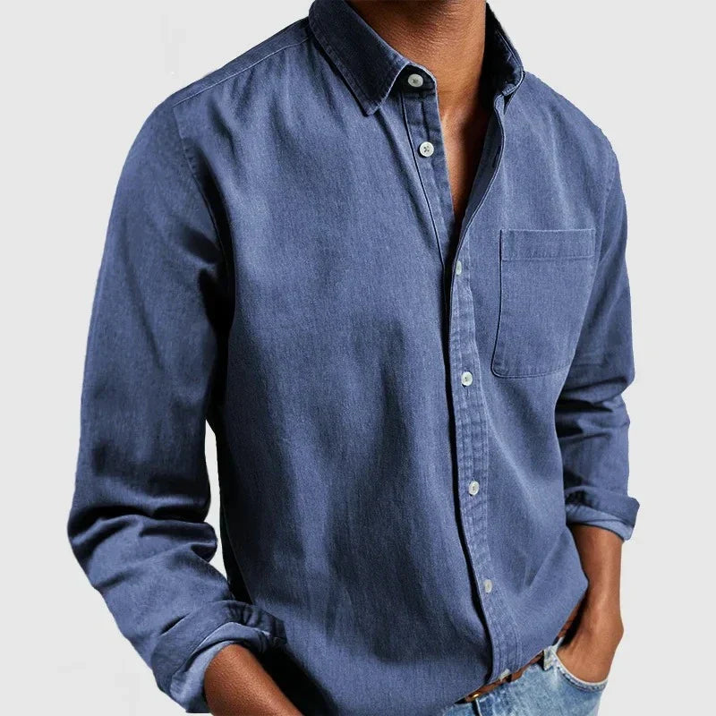 Casual Hemd Herren Atmungsaktiv Bequem Alltag – Renoro