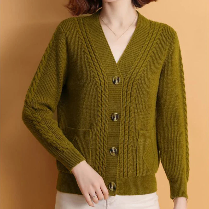 Keller™ | Klassischer Knopf-Cardigan