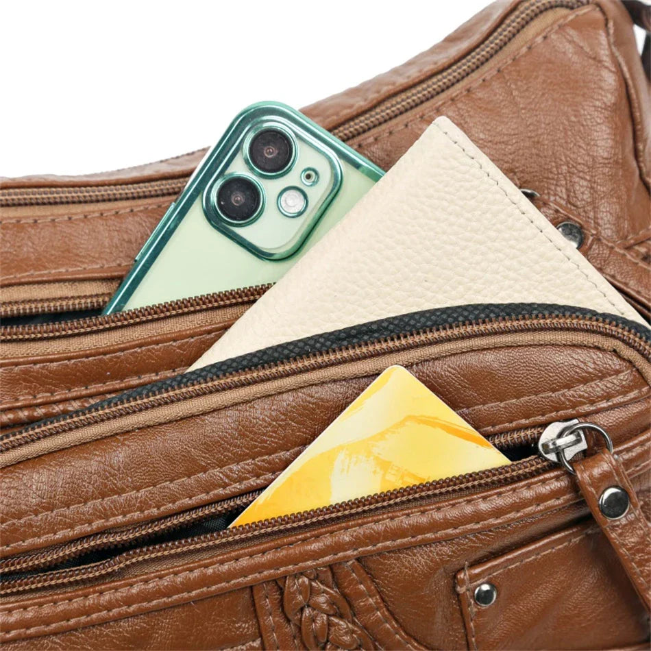 Harper™ - Stilvolle Handtaschen aus veganem Leder im Vintage-Stil