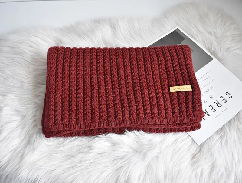 Wollschal Damen warm handgemacht für Herbst & Winter – Elira