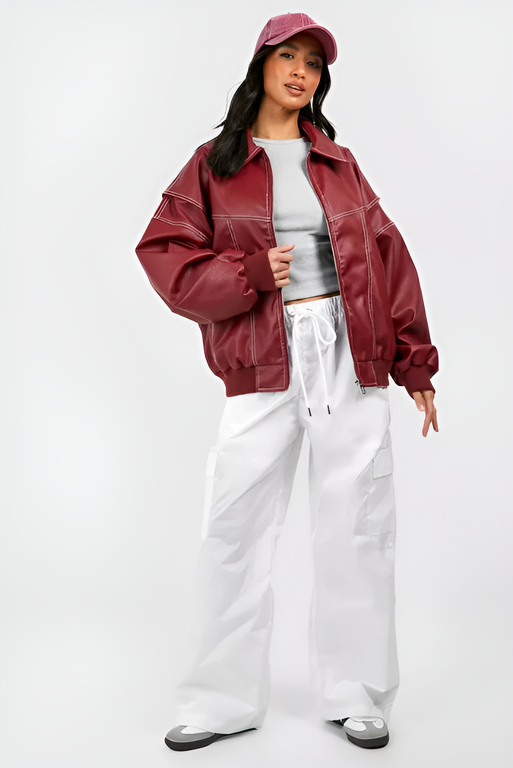 Moderne Bomberjacke mit Reißverschluss