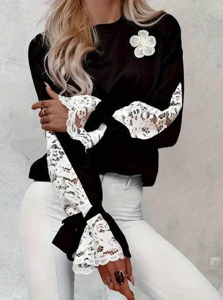 Stylische Bluse mit floralem Muster