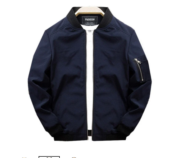 Herren-Übergangsjacke mit Ärmeltasche