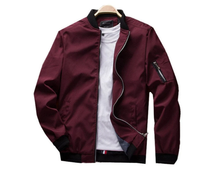 Herren-Übergangsjacke mit Ärmeltasche