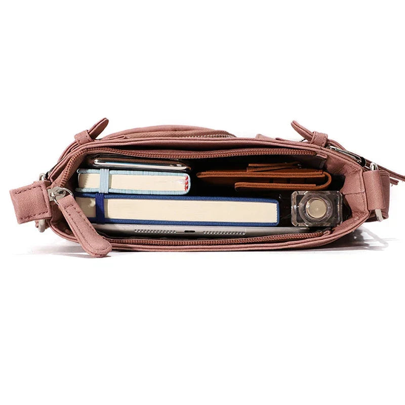 Aria™ – Umhängetasche aus weichem Leder mit mehreren Taschen