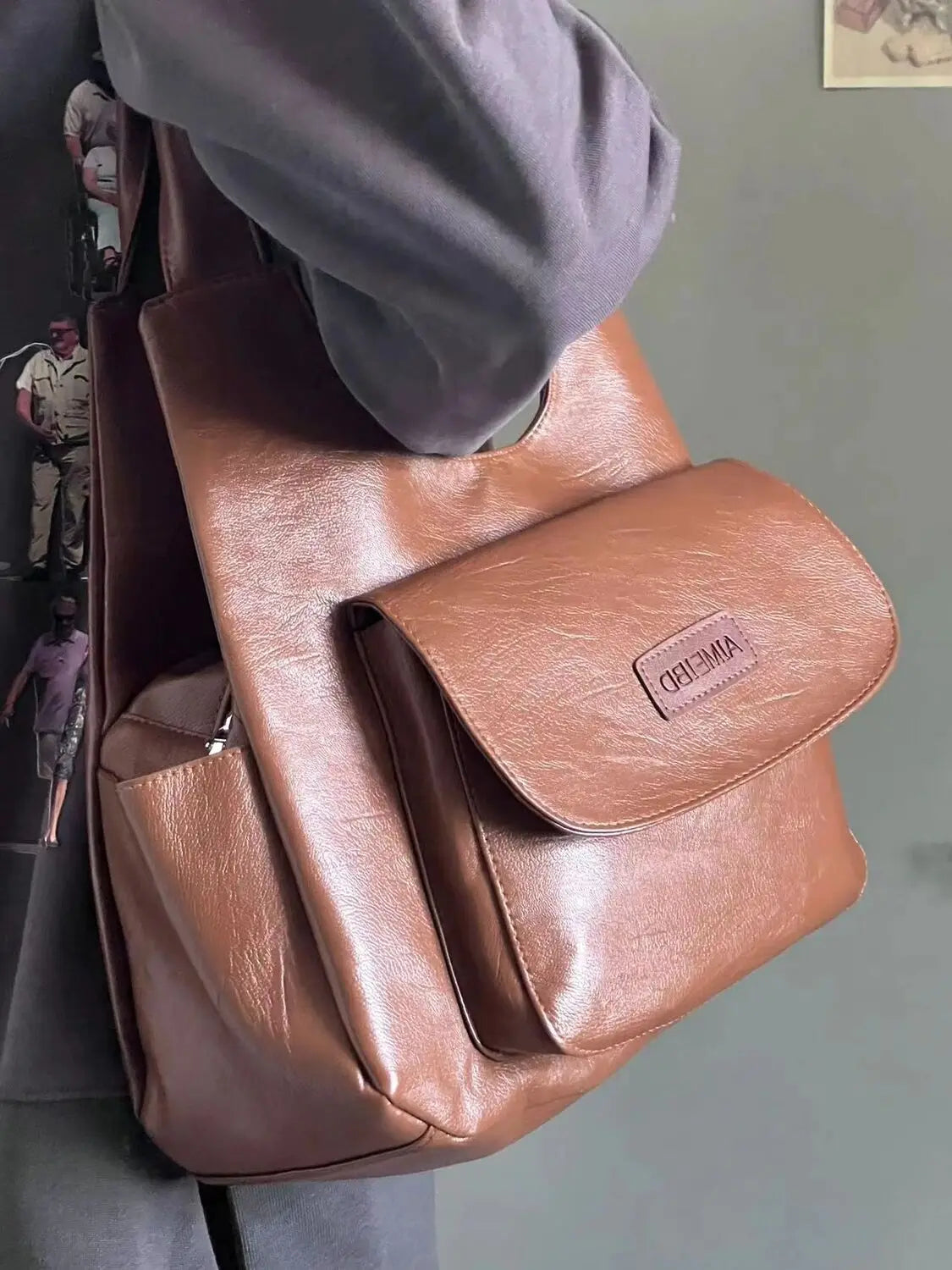 Thekla™ | Vintage Leder Umhängetasche
