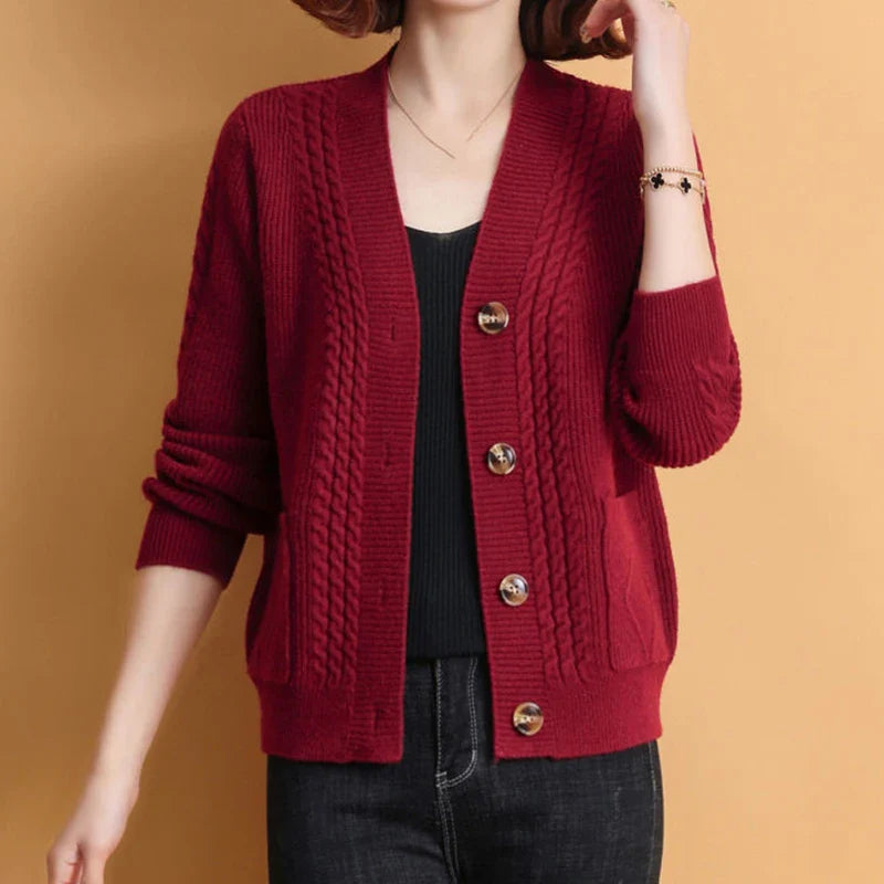 Keller™ | Klassischer Knopf-Cardigan
