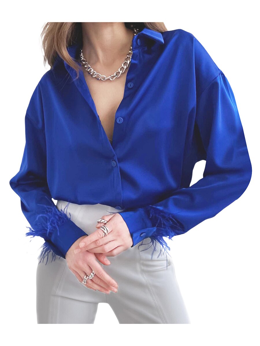 Damen-Bluse mit figurbetonter Passform für Alltag & Büro – Sophie