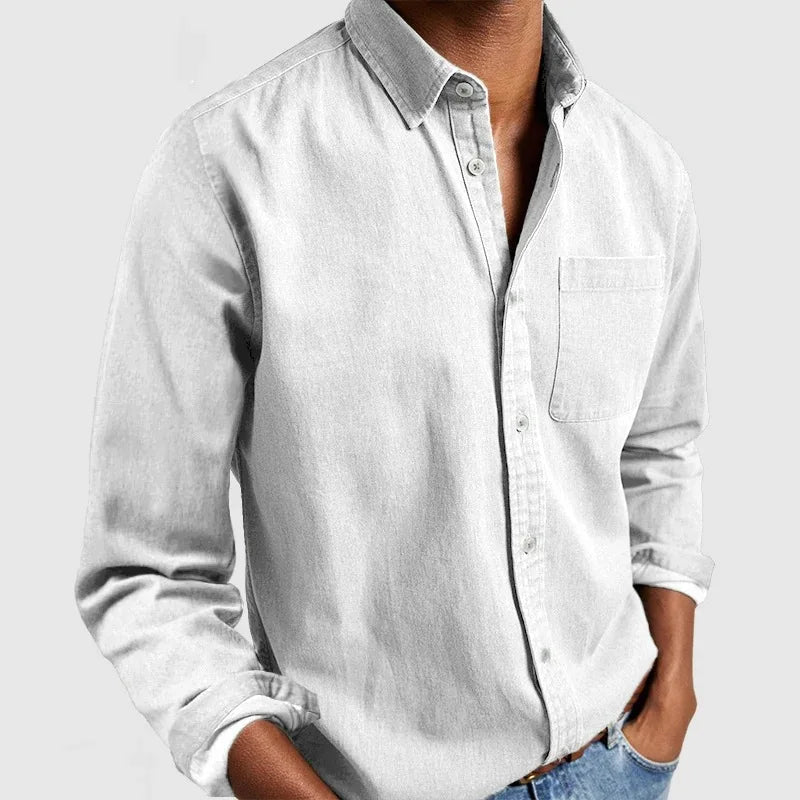Casual Hemd Herren Atmungsaktiv Bequem Alltag – Renoro