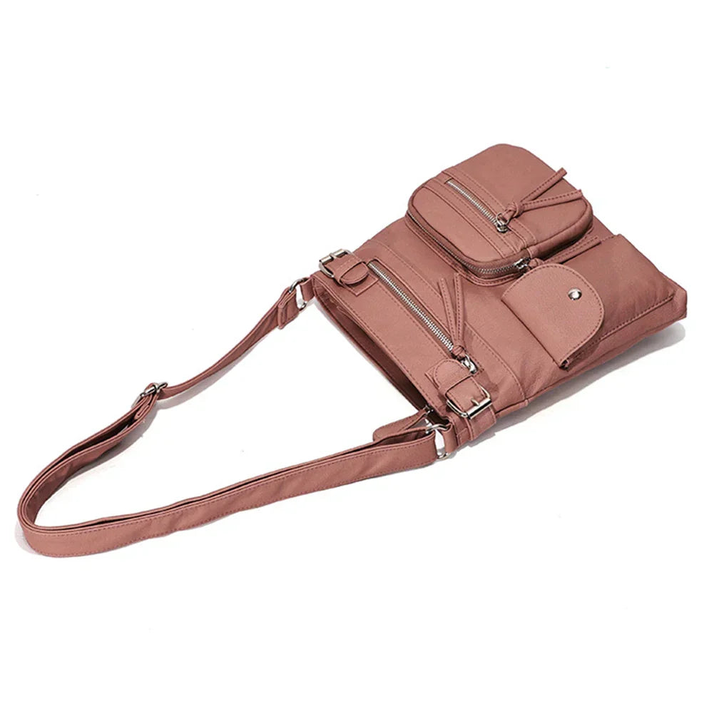 Aria™ – Umhängetasche aus weichem Leder mit mehreren Taschen