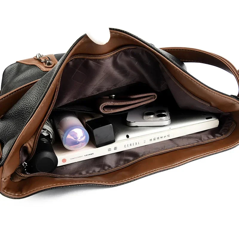 Charlene™ | Elegante Multi-Pocket-Tasche aus Leder