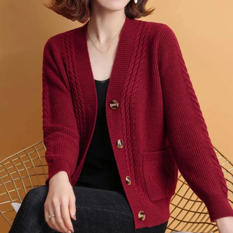 Keller™ | Klassischer Knopf-Cardigan