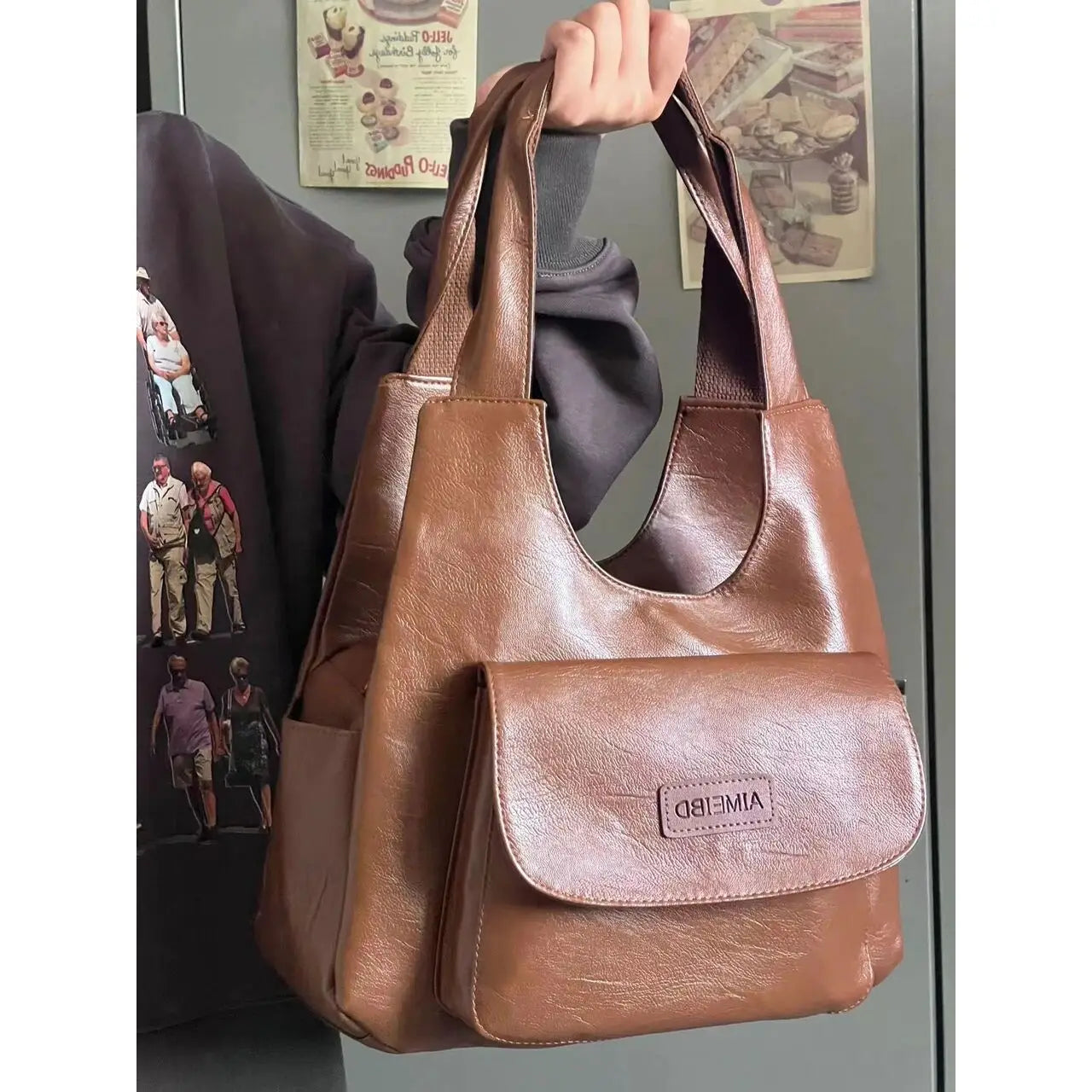 Thekla™ | Vintage Leder Umhängetasche