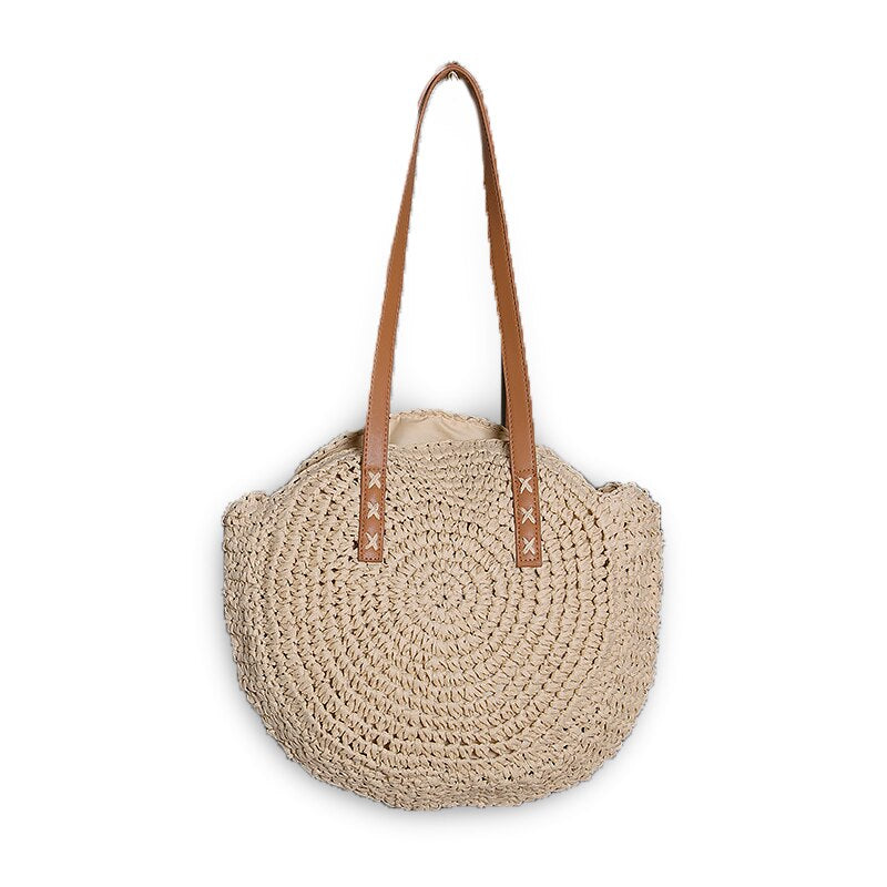 Handgefertigte elegante multifunktionale Strohhandtasche