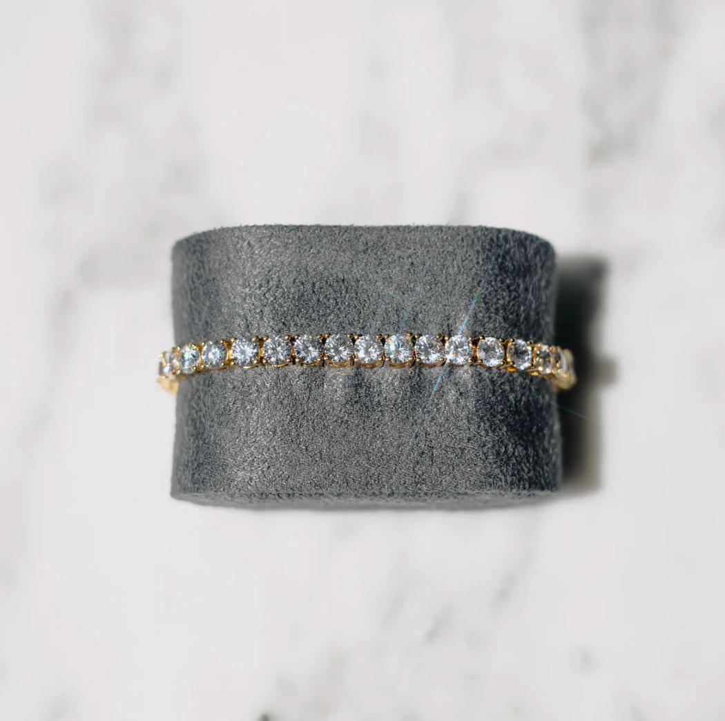 GOLDENES TENNIS-ARMBAND