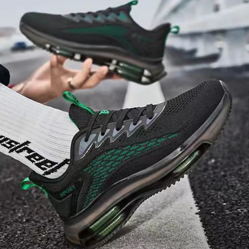 Bequemer, orthopädisch Belüftungs-Sneaker mit doppeltem Luftkissen