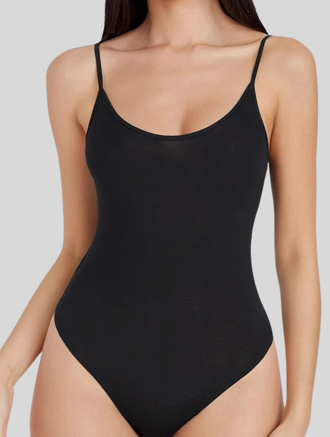 Zoë - Braune taillierte Bodysuit